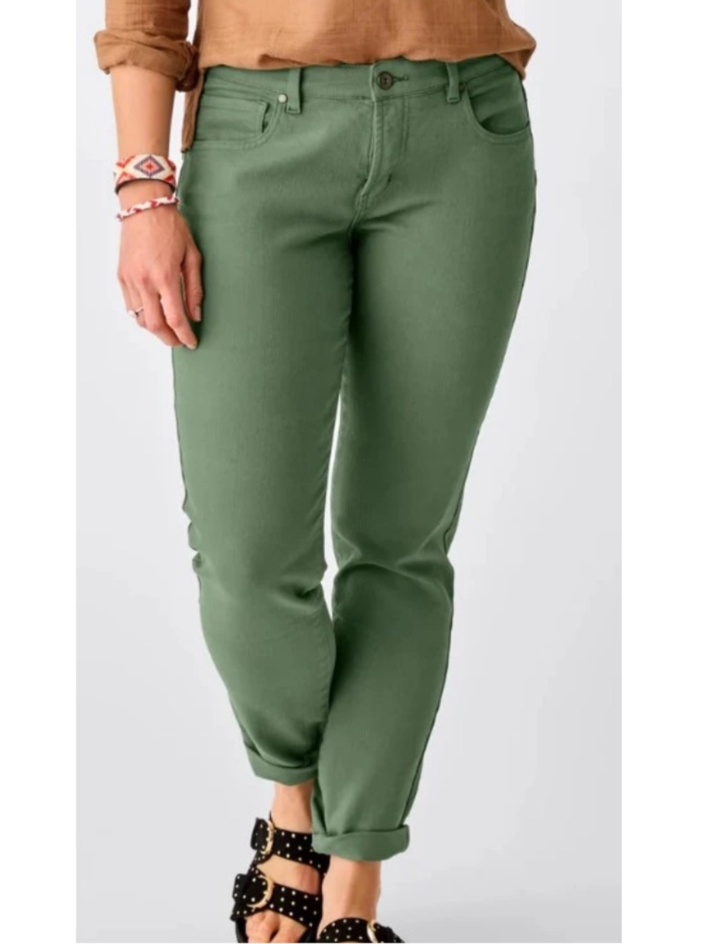 Carve Designs Women's Carson Jean Olive Green Size 6 NEW without Tag